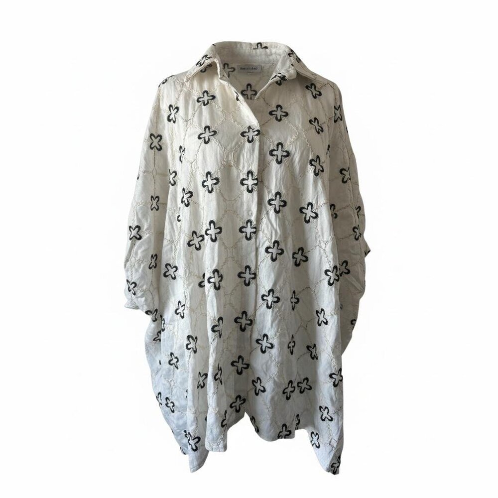 Italian Linen-Blend Beach Cover-Up Top | Made in Italy - Picture 9 of 9
